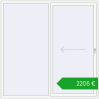 Ustalenie cen Przesuwane drzwi tarasowe 2200x2200 mm PATIO DOOR REHAU BRILLANT DESIGN RAL 9016 Traffic white dwustronny. Cena: 2205,43 €