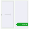 Ustalenie cen Przesuwane drzwi tarasowe 2300x2400 mm REHAU SYNEGO SLIDE RAL 9016 Traffic white dwustronny. Cena: 9170,70 zł
