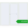 Pricing Sliding patio doors 2600x2200 mm PATIO DOOR REHAU BRILLANT DESIGN RAL 9016 Traffic white two-sided. Price: 2004,76 €