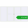 Pricing Sliding patio doors 4000x2200 mm PATIO DOOR REHAU SYNEGO RAL 9016 Traffic white two-sided. Price: 6159,86 €