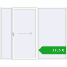 Ustalenie cen Przesuwane drzwi tarasowe 2600x2100 mm PATIO DOOR REHAU SYNEGO RAL 9016 Traffic white dwustronny. Cena: 2325,49 €
