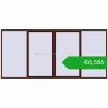 Pricing Sliding patio doors 5000x2300 mm PATIO DOOR REHAU SYNEGO BLACK_CHERRY two-sided. Price: 6585,62 €