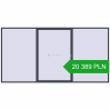Pricing Sliding patio doors 4500x2300 mm PATIO DOOR REHAU SYNEGO ANTHRACITE_GREY_STRUKTURAL two-sided. Price: 20 388.56 PLN