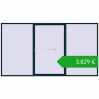 Ustalenie cen Przesuwane drzwi tarasowe 4200x2300 mm PATIO DOOR REHAU SYNEGO STEEL_BLUE dwustronny. Cena: 3829,07 €