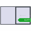 Pricing Sliding patio doors 3000x1800 mm PATIO DOOR REHAU SYNEGO ANTHRACITE_GREY_STRUKTURAL two-sided. Price: 2977,00 €