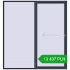 Pricing Sliding patio doors 2200x2350 mm REHAU SYNEGO SLIDE ANTHRACITE_GREY_STRUKTURAL two-sided. Price: 13 407.46 PLN
