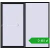 Ustalenie cen Przesuwane drzwi tarasowe 2350x2200 mm PATIO DOOR REHAU BRILLANT DESIGN BLACK_ULTI-MATT dwustronny. Cena: 10 480,69 zł