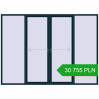 Pricing Sliding patio doors 3300x2400 mm PATIO DOOR REHAU SYNEGO STEEL_BLUE two-sided. Price: 30 754.78 PLN