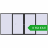 Pricing Sliding patio doors 4800x2200 mm PATIO DOOR REHAU SYNEGO ANTHRACITE_GREY_GLATT two-sided. Price: 8 153.86 EUR