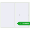 Pricing Sliding patio doors 2500x2200 mm PATIO DOOR REHAU BRILLANT DESIGN RAL 9016 Traffic white two-sided. Price: 3 160.06 EUR