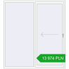 Pricing Sliding patio doors 2000x2200 mm PATIO DOOR REHAU SYNEGO RAL 9016 Traffic white two-sided. Price: 13 974.28 PLN