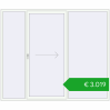 Pricing Sliding patio doors 2600x2200 mm PATIO DOOR REHAU BRILLANT DESIGN RAL 9016 Traffic white two-sided. Price: 3019,28 €