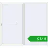Pricing Sliding patio doors 2600x2400 mm REHAU SYNEGO SLIDE RAL 9016 Traffic white two-sided. Price: 3418,09 €