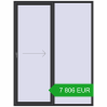 Pricing Sliding patio doors 1900x2500 mm REHAU GENEO HST ANTHRACITE_GREY_GLATT two-sided. Price: 7 806.2 EUR