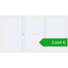 Ustalenie cen Przesuwane drzwi tarasowe 4200x2300 mm PATIO DOOR REHAU SYNEGO RAL 9016 Traffic white dwustronny. Cena: 3664,30 €