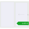 Pricing Sliding patio doors 2600x2400 mm REHAU GENEO HST RAL 9016 Traffic white two-sided. Price: 6401,31 €