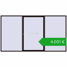 Ustalenie cen Przesuwane drzwi tarasowe 4200x2300 mm PATIO DOOR REHAU SYNEGO BLACK_BROWN dwustronny. Cena: 4000,90 €