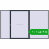 Pricing Sliding patio doors 3800x2300 mm PATIO DOOR REHAU SYNEGO ANTHRACITE_GREY_STRUKTURAL two-sided. Price: 19 123.66 PLN