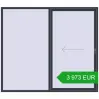 Pricing Sliding patio doors 2400x2100 mm PATIO DOOR REHAU SYNEGO ANTHRACITE_GREY_STRUKTURAL two-sided. Price: 3 973.11 EUR