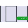 Ustalenie cen Przesuwane drzwi tarasowe 3800x2300 mm PATIO DOOR REHAU SYNEGO ANTHRACITE_GREY_STRUKTURAL dwustronny. Cena: 14 414,91 zł