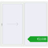 Pricing Sliding patio doors 2335x2200 mm PATIO DOOR REHAU SYNEGO RAL 9016 Traffic white two-sided. Price: 2038,35 €