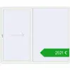 Ustalenie cen Przesuwane drzwi tarasowe 2700x2200 mm REHAU SYNEGO SLIDE RAL 9016 Traffic white dwustronny. Cena: 2520,51 €