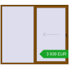 Pricing Sliding patio doors 2400x2100 mm PATIO DOOR REHAU SYNEGO GOLDEN OAK two-sided. Price: 3 939.17 EUR