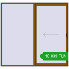 Pricing Sliding patio doors 2500x2350 mm REHAU SYNEGO SLIDE GOLDEN OAK two-sided. Price: 10 039,43 zł