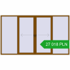 Pricing Sliding patio doors 3500x2000 mm PATIO DOOR REHAU SYNEGO GOLDEN OAK two-sided. Price: 27 018.2 PLN