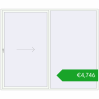 Pricing Sliding patio doors 3000x2500 mm REHAU GENEO HST RAL 9016 Traffic white two-sided. Price: 4745,74 €