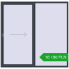 Pricing Sliding patio doors 2220x2150 mm PATIO DOOR REHAU SYNEGO ANTHRACITE_GREY_STRUKTURAL two-sided. Price: 16 190.26 PLN