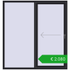 Pricing Sliding patio doors 1790x1900 mm PATIO DOOR REHAU BRILLANT DESIGN BLACK_ULTI-MATT two-sided. Price: 2772,75 €