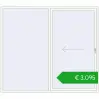 Pricing Sliding patio doors 2500x2200 mm PATIO DOOR REHAU BRILLANT DESIGN RAL 9016 Traffic white two-sided. Price: 3094,79 €