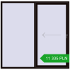 Pricing Sliding patio doors 2050x2010 mm PATIO DOOR REHAU BRILLANT DESIGN BLACK_BROWN two-sided. Price: 11 334.95 PLN