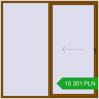 Pricing Sliding patio doors 2400x2400 mm REHAU SYNEGO SLIDE GOLDEN OAK two-sided. Price: 10 300,62 zł