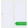 Pricing Sliding patio doors 2100x2300 mm PATIO DOOR REHAU SYNEGO RAL 9016 Traffic white two-sided. Price: 13 725.19 PLN