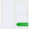 Pricing Sliding patio doors 1890x1970 mm PATIO DOOR REHAU BRILLANT DESIGN RAL 9016 Traffic white two-sided. Price: 2390,17 €