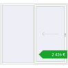 Ustalenie cen Przesuwane drzwi tarasowe 2300x2100 mm PATIO DOOR REHAU SYNEGO RAL 9016 Traffic white dwustronny. Cena: 2425,91 €