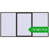 Pricing Sliding patio doors 4500x2300 mm PATIO DOOR REHAU SYNEGO BLACK_BROWN two-sided. Price: 19 583.07 PLN