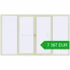 Pricing Sliding patio doors 3900x2300 mm PATIO DOOR REHAU SYNEGO PEARL_WHITE_BEIGE_52L-2 two-sided. Price: 7 366.68 EUR