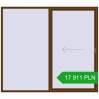Pricing Sliding patio doors 2500x2200 mm PATIO DOOR REHAU SYNEGO WALNUT two-sided. Price: 17 911.38 PLN
