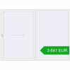 Pricing Sliding patio doors 3000x2250 mm PATIO DOOR REHAU SYNEGO RAL 9016 Traffic white two-sided. Price: 3 641.37 EUR