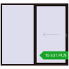 Pricing Sliding patio doors 2400x2200 mm PATIO DOOR REHAU SYNEGO BLACK_BROWN two-sided. Price: 15 430.79 PLN