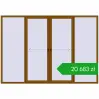 Pricing Sliding patio doors 3300x2300 mm PATIO DOOR REHAU SYNEGO GOLDEN OAK two-sided. Price: 20 682,70 zł