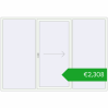 Pricing Sliding patio doors 2750x1900 mm PATIO DOOR REHAU BRILLANT DESIGN RAL 9016 Traffic white two-sided. Price: 2308,25 €