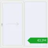 Pricing Sliding patio doors 2200x2200 mm REHAU SYNEGO SLIDE RAL 9016 Traffic white two-sided. Price: 2294,31 €
