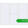 Pricing Sliding patio doors 2500x1980 mm PATIO DOOR REHAU BRILLANT DESIGN RAL 9016 Traffic white two-sided. Price: 2291,61 €