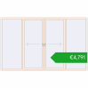 Pricing Sliding patio doors 3600x2200 mm PATIO DOOR REHAU BRILLANT DESIGN CREAME_WHITE_50L-2 two-sided. Price: 4790,65 €