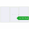 Pricing Sliding patio doors 3600x2000 mm PATIO DOOR REHAU BRILLANT DESIGN RAL 9016 Traffic white two-sided. Price: 14 757.22 PLN