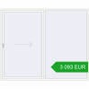 Pricing Sliding patio doors 2700x2200 mm PATIO DOOR REHAU BRILLANT DESIGN RAL 9016 Traffic white two-sided. Price: 3 092.66 EUR